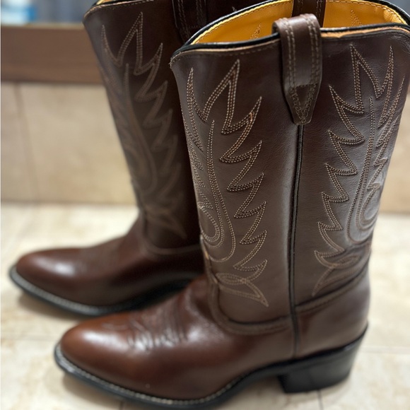 Like NEW Women's Western Cowboy Leather ACME boots - sz 6 - Picture 5 of 10